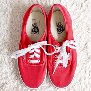 The Authentic Red Vans